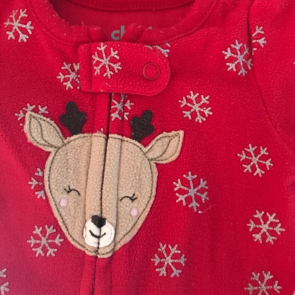 Newborn reindeer pajamas - Picture 2 of 3